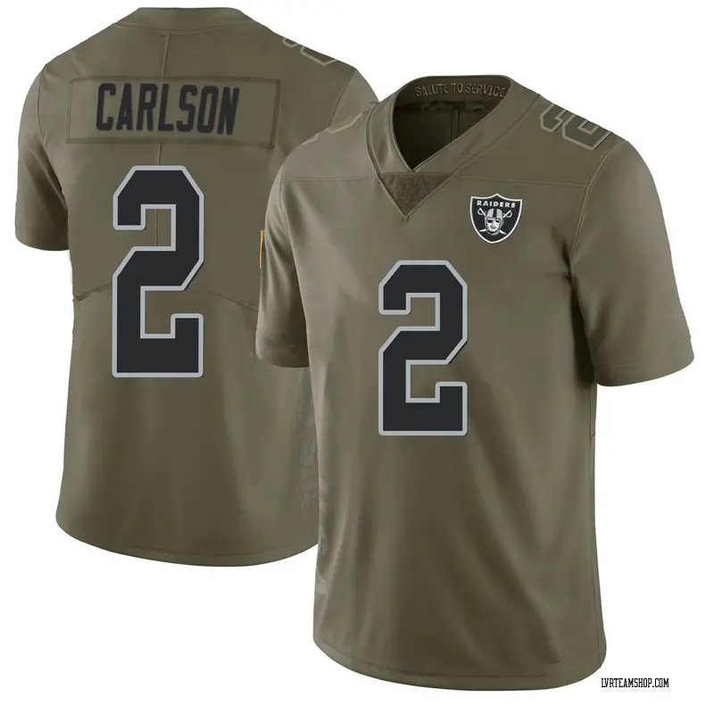 Men's Daniel Carlson Las Vegas Raiders 2017 Salute to Service Jersey ...