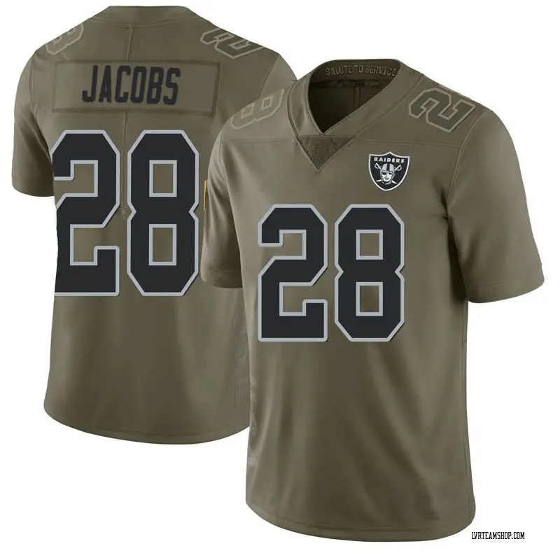 Men's Josh Jacobs Las Vegas Raiders 2017 Salute to Service Jersey ...