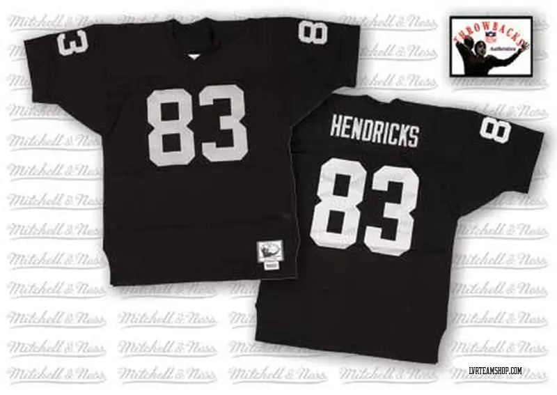 Men's Ted Hendricks Las Vegas Raiders Team Color Throwback Jersey - Black Authentic