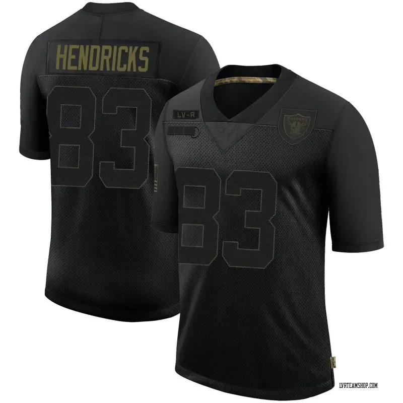 Youth Ted Hendricks Las Vegas Raiders 2020 Salute To Service Jersey - Black Limited